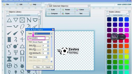 AAAlogo中设计标志的操作教程