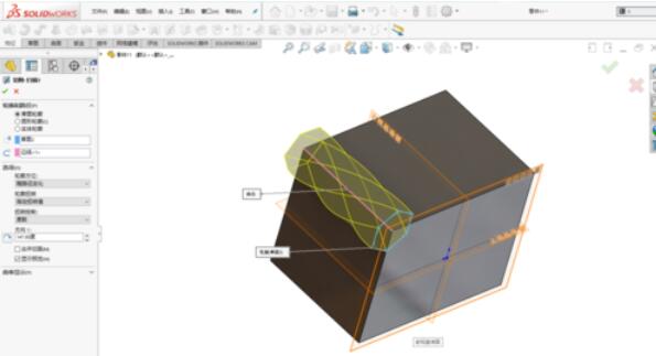 solidworks2019切除扫描的操作流程