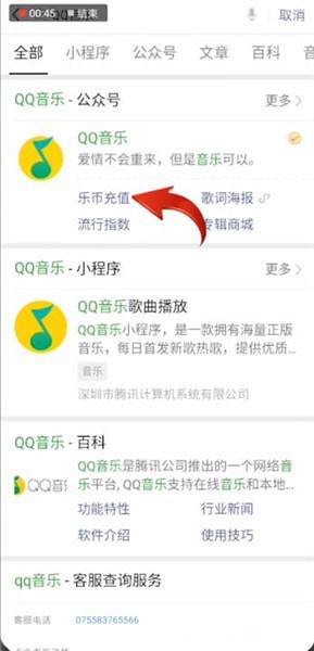 qq音乐充值乐币的基础操作