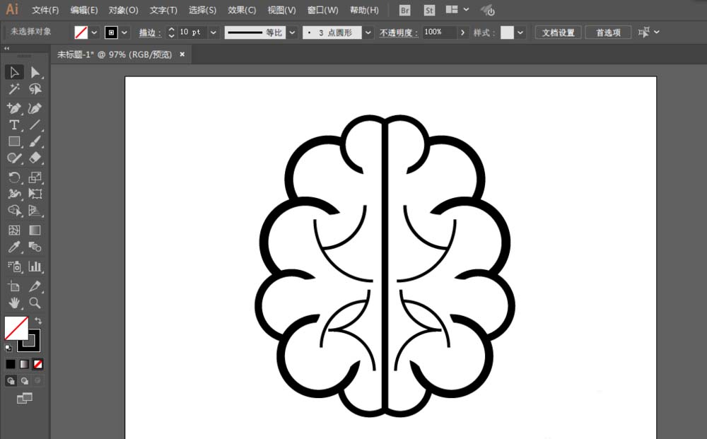 ai绘制大脑图的详细方法