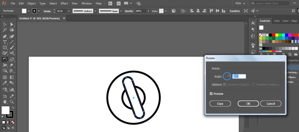 ai打造甜甜圈UI图标的操作方法