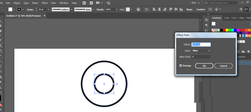 ai打造甜甜圈UI图标的操作方法