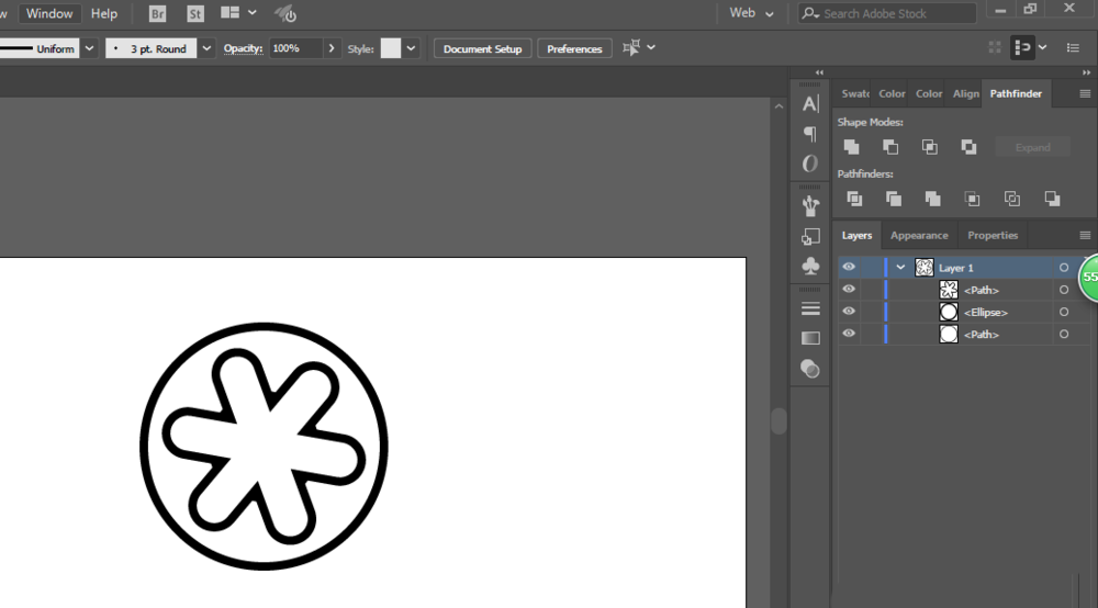 ai打造甜甜圈UI图标的操作方法