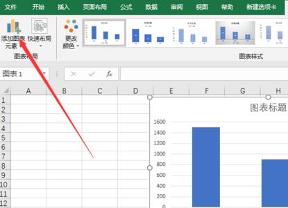 excel2016图表下方添加数据表格的图文方法