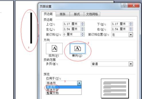 word2003将任意页调整为横向的具体方法