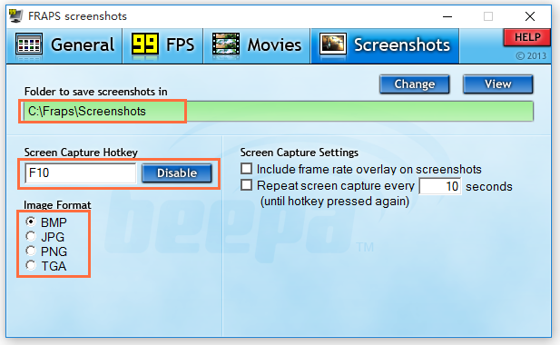 关于Fraps如何截图游戏画面，一个快捷键就能搞定。