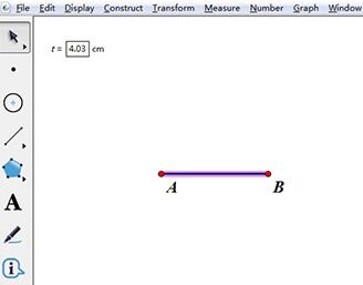 几何画板绘制固定长度线段的方法