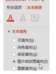 PPT在垂直文本框里填充图片的具体方法