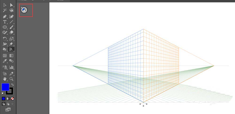Adobe Illustrator CS6中使用透视网格工具的操作方法