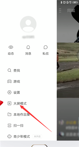 快手关闭大屏模式的图文步骤