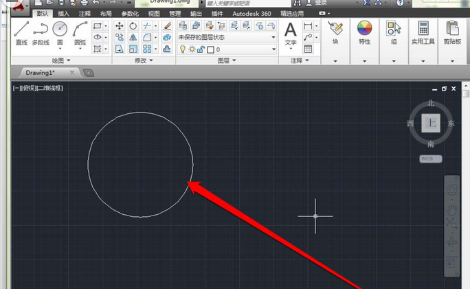 AutoCAD2016快速计算圆形面积的操作过程