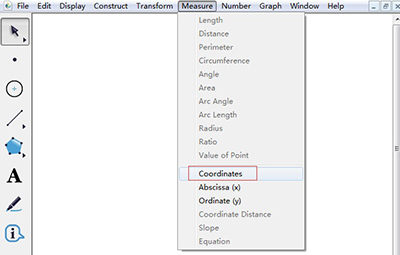 几何画板度量任意点坐标的操作方法