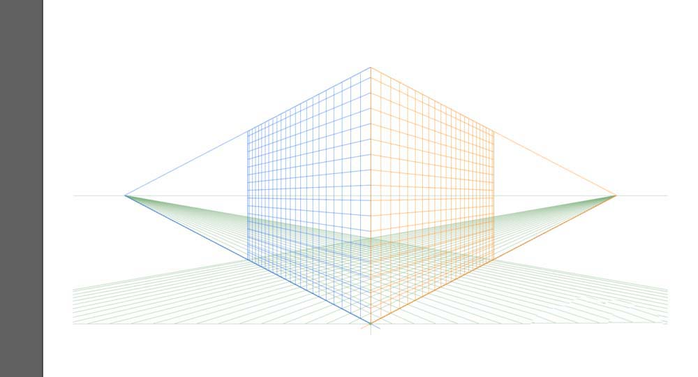 Adobe Illustrator CS6中使用透视网格工具的操作方法