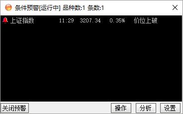 通达信软件设置股票预警条件的操作方法