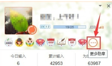 QQ拼音输入法中得到勋章的操作步骤