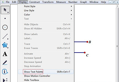 几何画板修改标签字体大小的详细教程