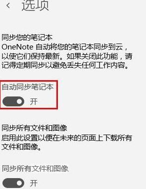 OneNote打开自动同步的方法步骤