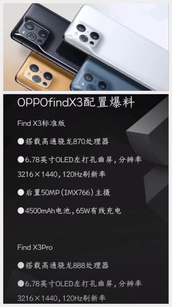 OPPOfindx3参数配置 OPPOfindx3参数配置详情