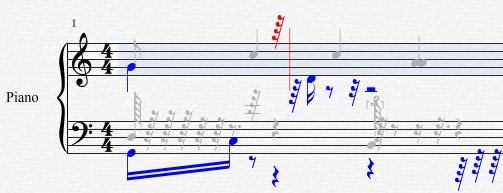 Overture打出两个符杆音符的操作方法