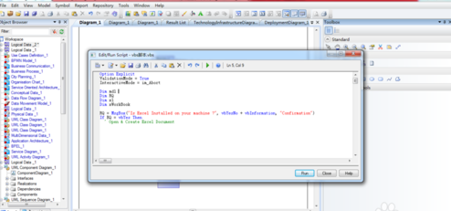 Power Designer运行vbs脚本的详细操作步骤