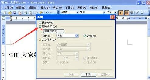 Microsoft Office 2003加背景图片的详细操作教程