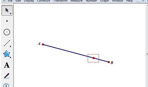使用几何画板构造线段上的点的详细步骤