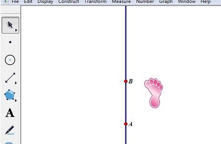 几何画板创建滑行反射变换的操作过程