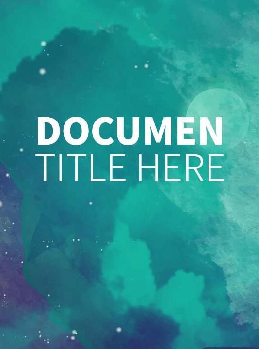 word设计大气梦幻封面图的操作方法