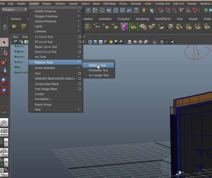 maya测量模型距离的详细操作教程
