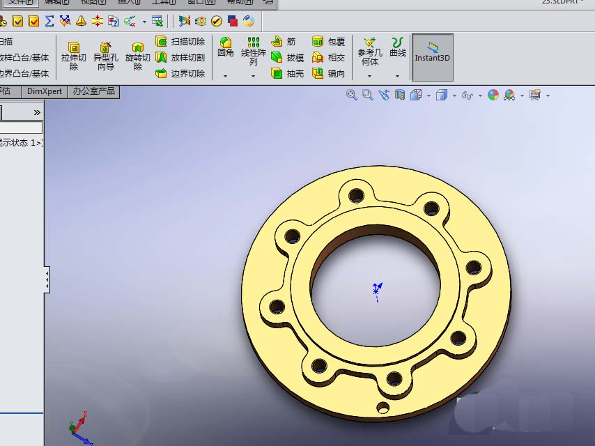 Solidworks绘制剖视图的操作方法