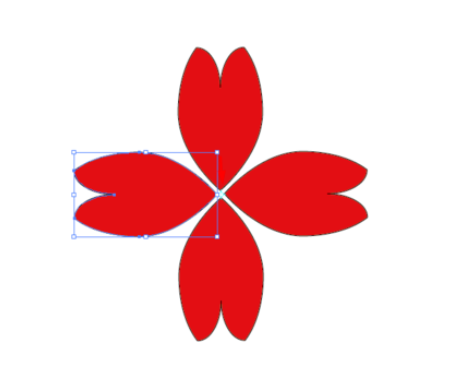 ai绘制花瓣图案的操作方法