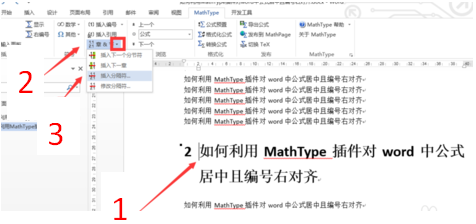 MathType更改公式自动编号的操作方法