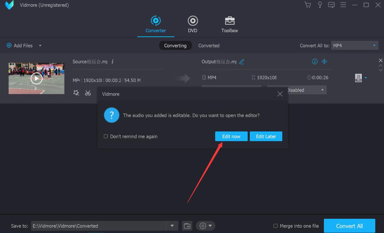 图文详解Vidmore如何给视频添加背景音乐,视频背景音乐添加说明。