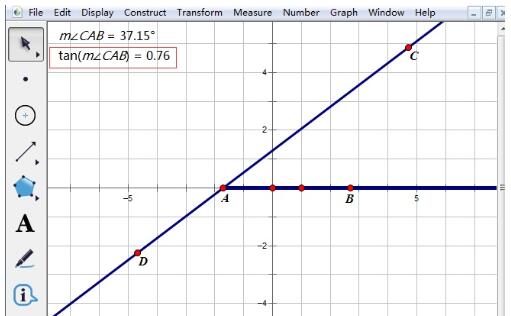 几何画板求直线的斜率的操作方法
