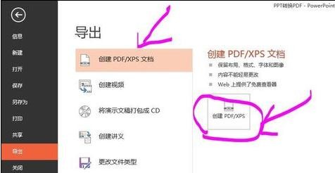 ppt2013转成pdf格式文件的操作方法