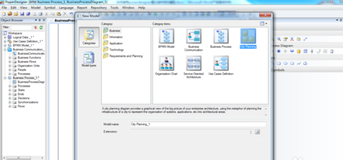 Power Designer创建城市规划模型的操作教程