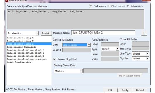 Adams测量物体加速度的操作方法