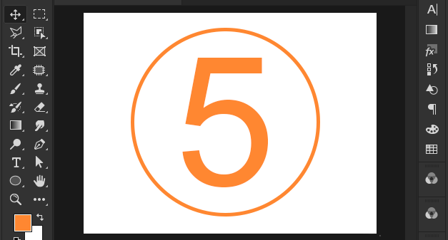 ps符号数字怎么画？ps数字添加圆圈技巧分享
