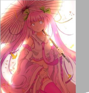 sai软件设计出逆光效果的方法步骤