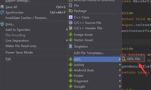 Android Studio创建AIDL文件的图文方法