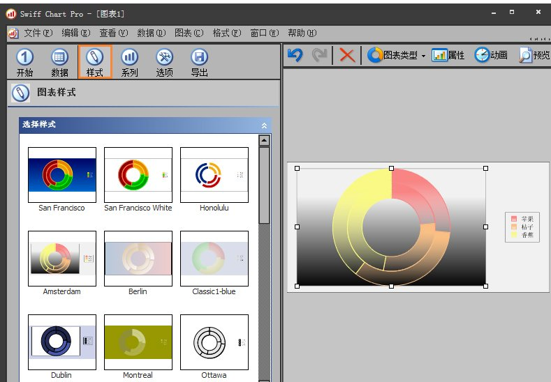 我来分享SwiffChart制作动画效果的图表的图文步骤。