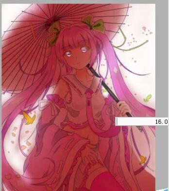 sai软件设计出逆光效果的方法步骤