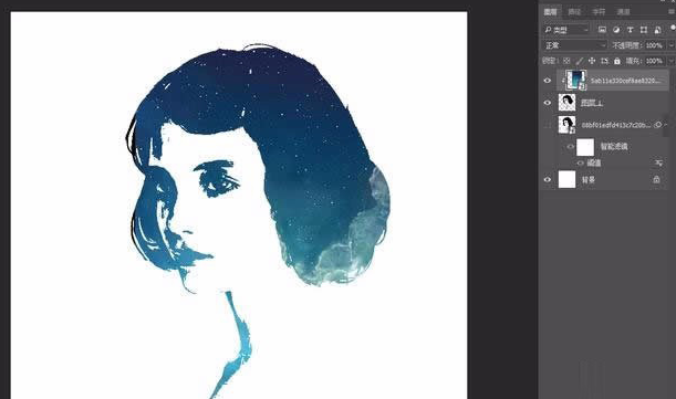 Adobe Photoshop制作星空头像的详细使用方法