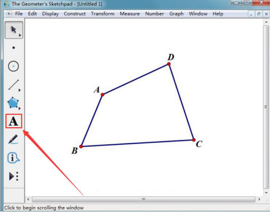 小编教你解决几何画板怎么计算四边形的内角和，几何画板计算四边形内角和的教程。