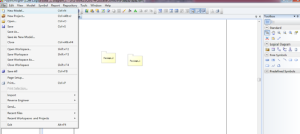 Power Designer建立数据流图的操作方法