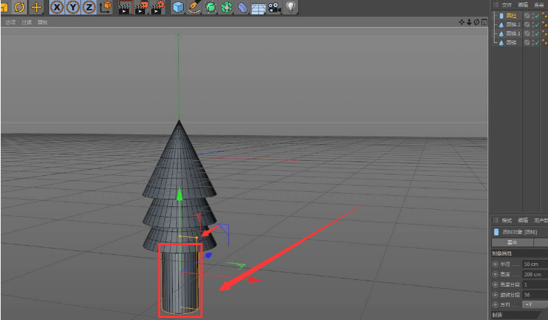 C4D如何创建树木模型？C4D创建树木模型方法步骤