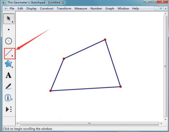 小编教你解决几何画板怎么计算四边形的内角和，几何画板计算四边形内角和的教程。