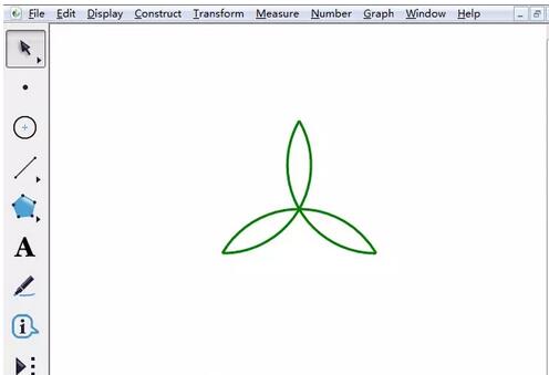 几何画板设计三星状图形的步骤