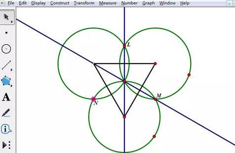 几何画板设计三星状图形的步骤