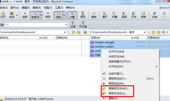 Beyond Compare导出孤立文件的相关使用方法